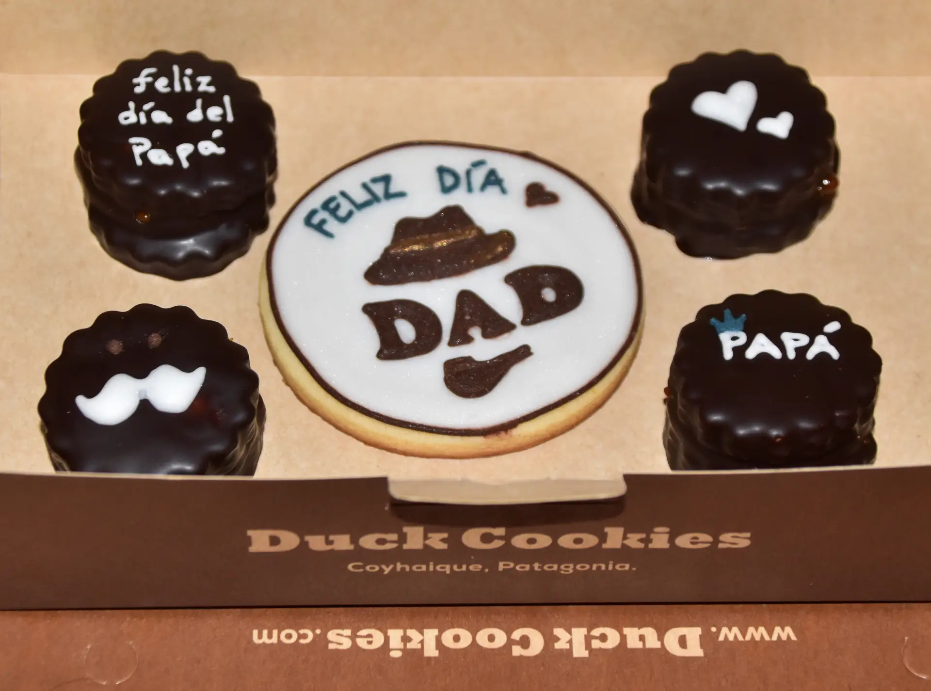 Cajita Especial Día del Padre Duck Cookies Patagonia